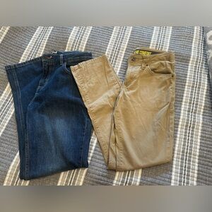 Boys Jean & khaki bundle Size 14
